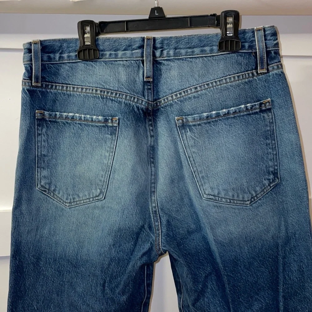 FRAME // Le Jane Crop women’s Straight Leg Blue Denim Jeans - Picture 7 of 16